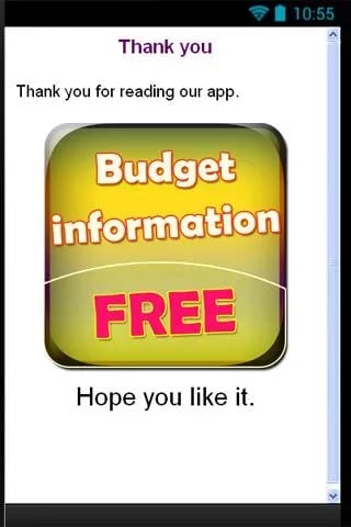 Budget Information截图1