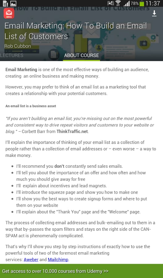 Email Marketing Course截图1