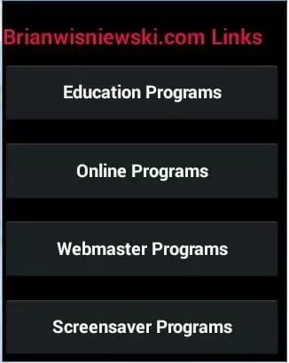 Brianwisniewski.com Site...截图1