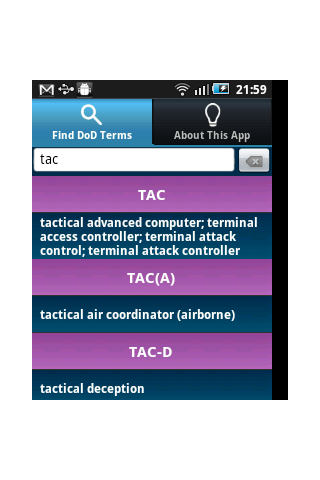 DoD Terms and Acronyms截图3