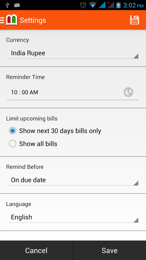 Bills Reminder截图10