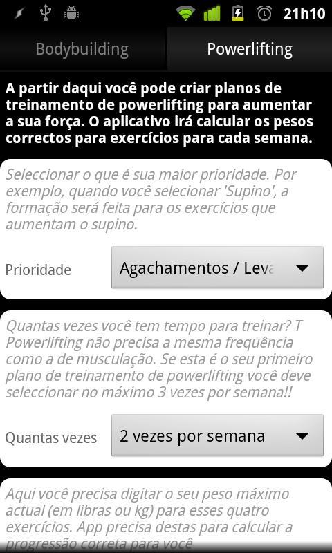 Plano de Treino截图2