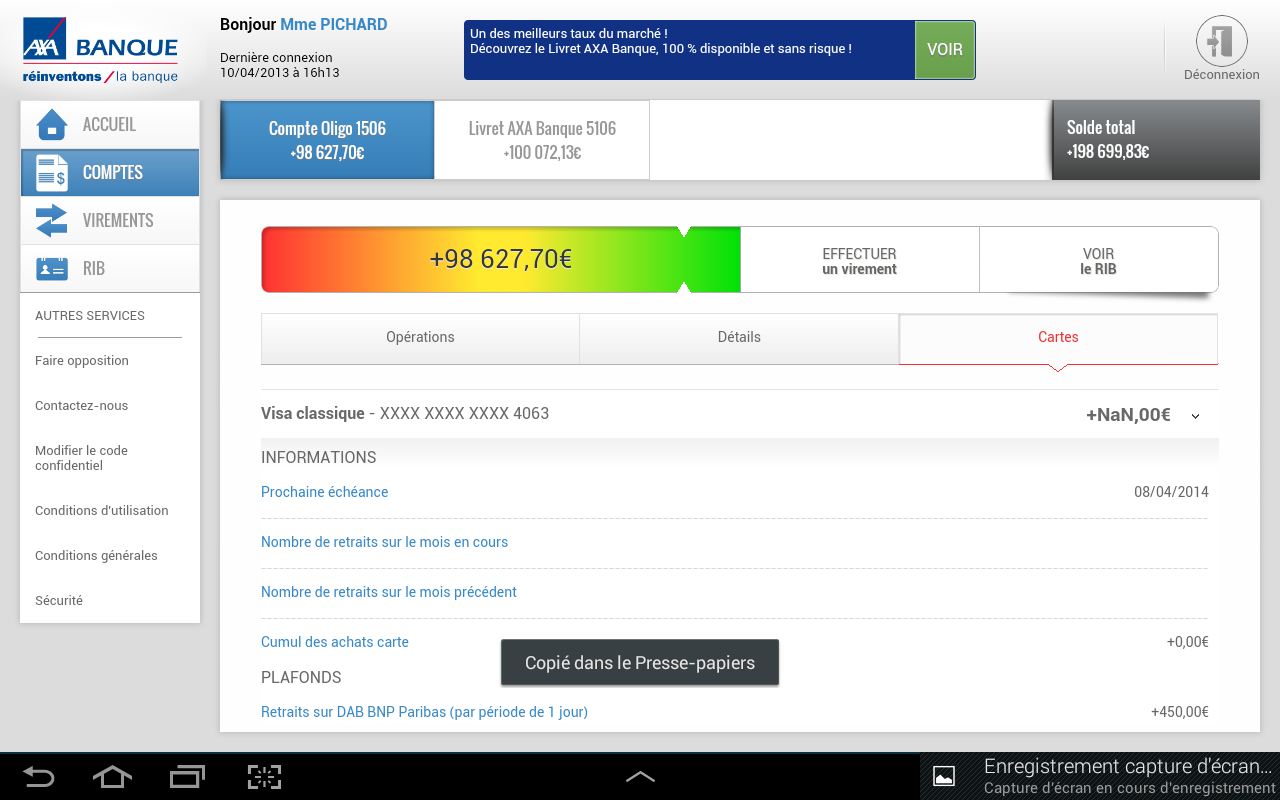 Axa Banque France截图8