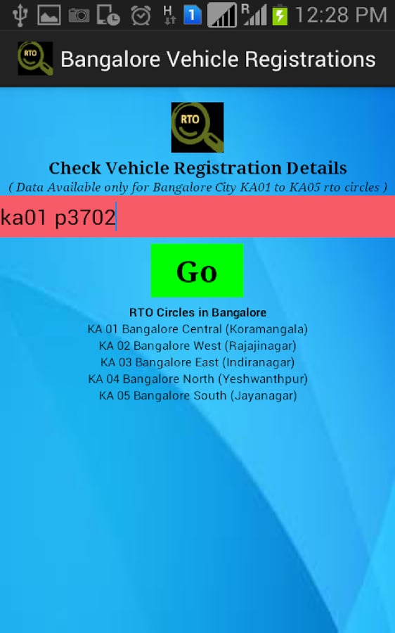 Bangalore Registered Veh...截图3