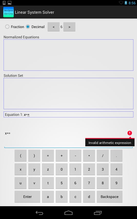 Linear System Solver截图6