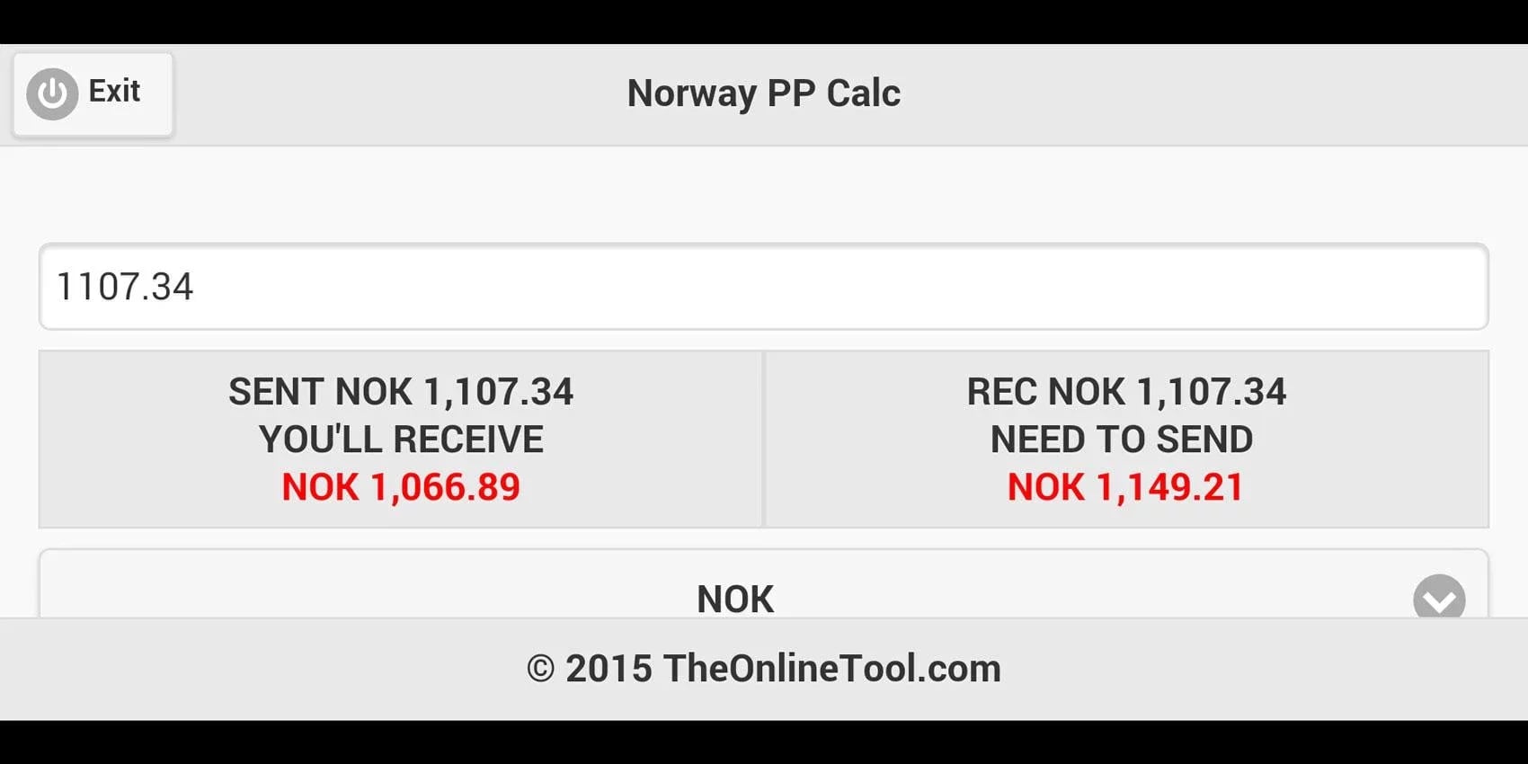 Norway PP Calc截图2