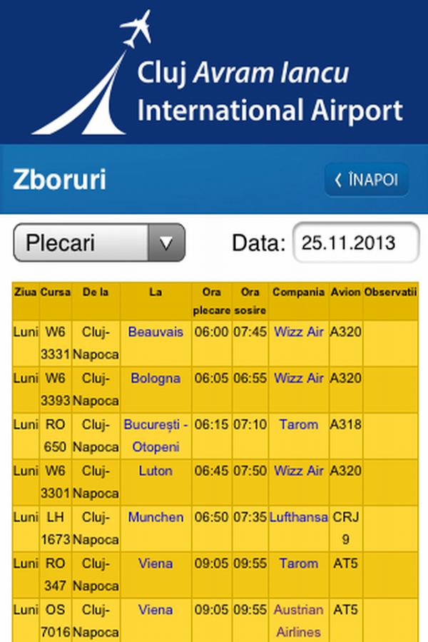 Aeroportul International Cluj截图4