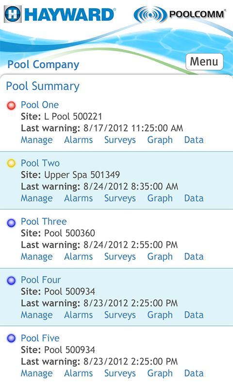 Hayward PoolComm截图2