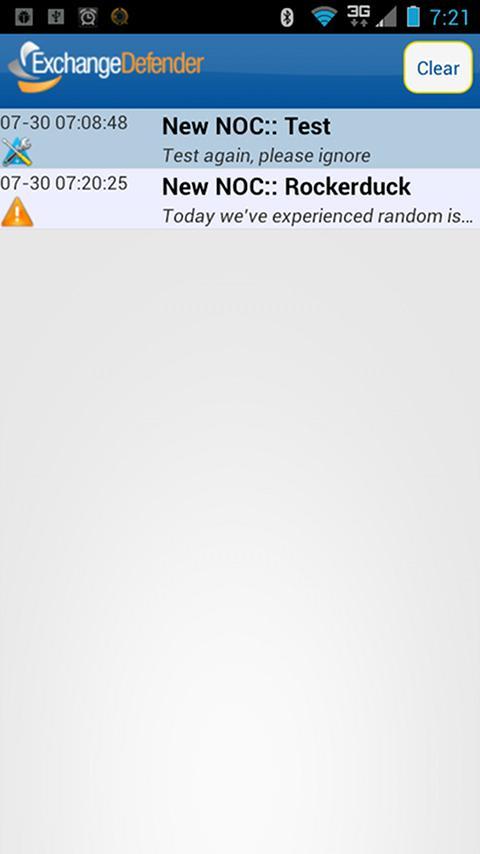 ExchangeDefender NOC Alert截图2