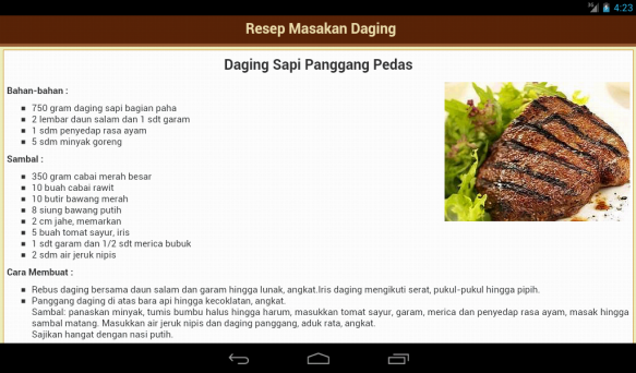 Resep Masakan Daging截图1