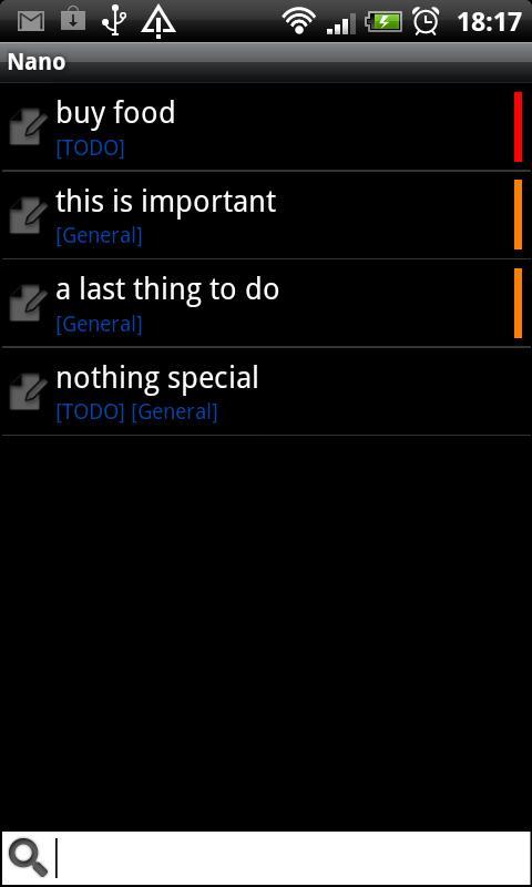 Nano note list and todo list截图1