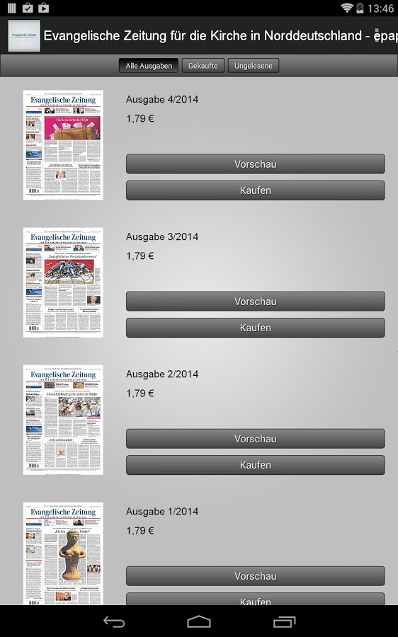 Ev. Zeitung Nord - epape...截图1