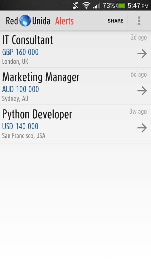 Red Unida Job Alerts截图2