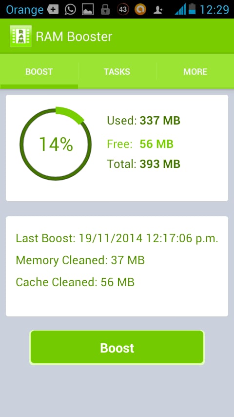 RAM Booster Cleaner Free截图3