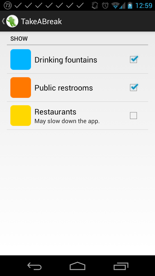 TakeABreak: Find Toilets/Taps截图3