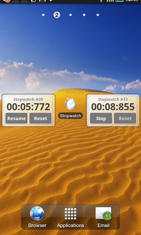 Simple stopwatch + Widget截图2