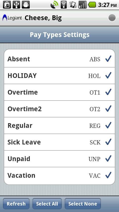 LegiantMobile Timecard E...截图6