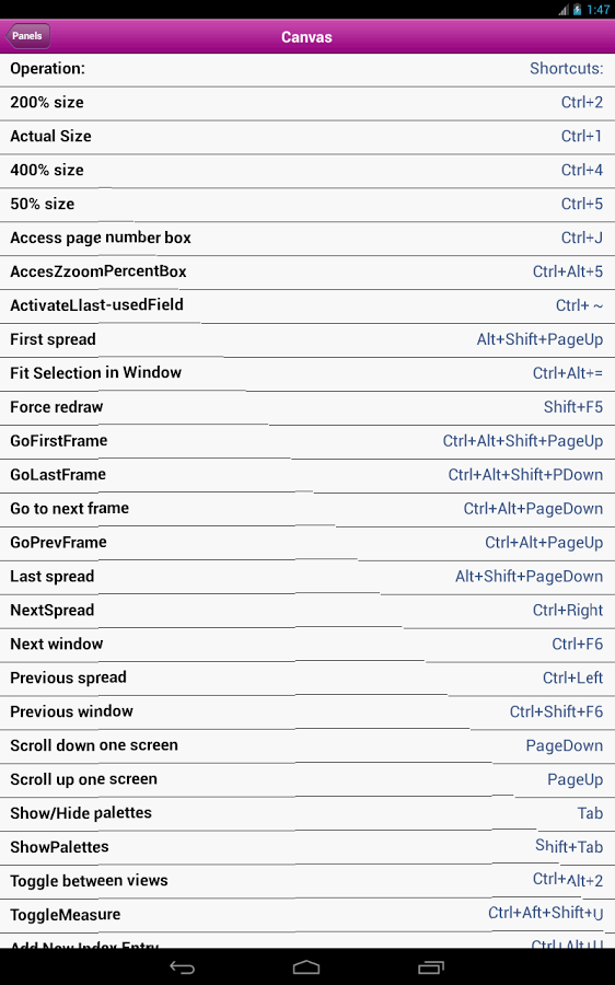 Shortcuts for InDesign截图5