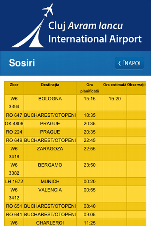 Aeroportul International Cluj截图2