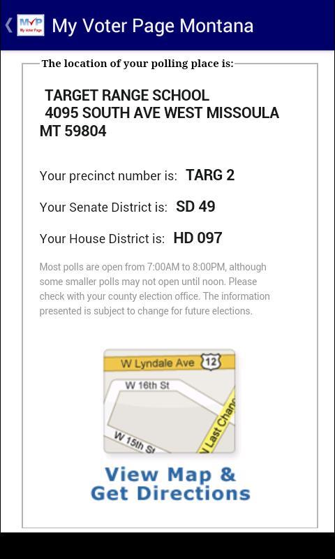 My Voter Page Montana截图2