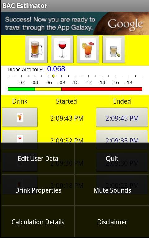 Blood Alcohol Estimator截图2