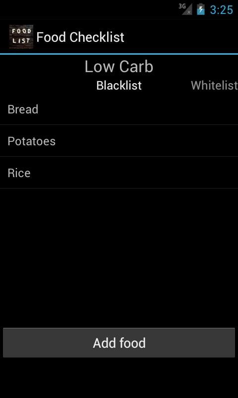 Food Checklist截图1