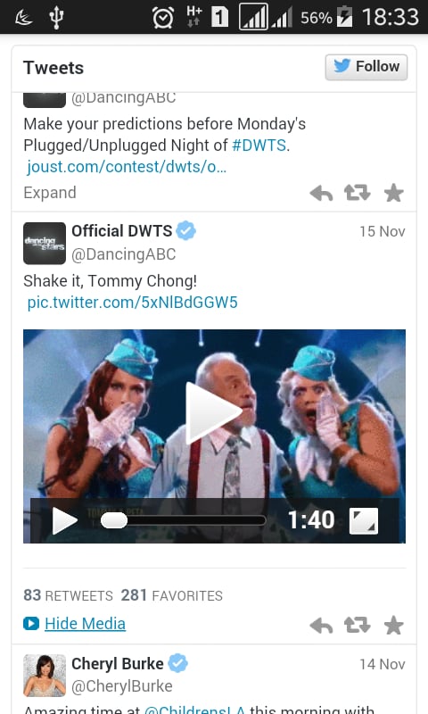 Dancing With Stars Tweet...截图1