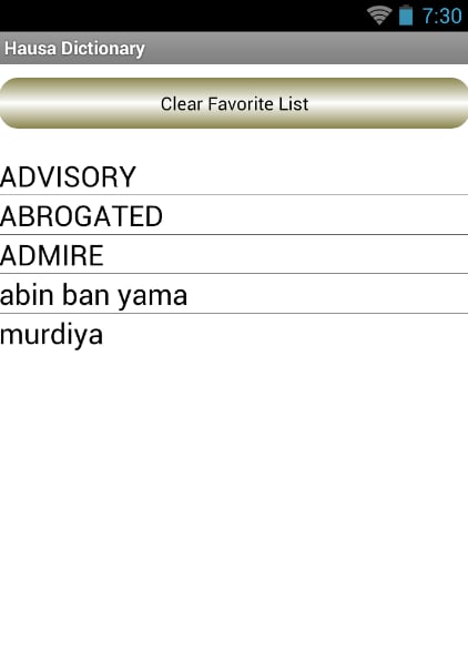 Hausa English Dictionary截图4