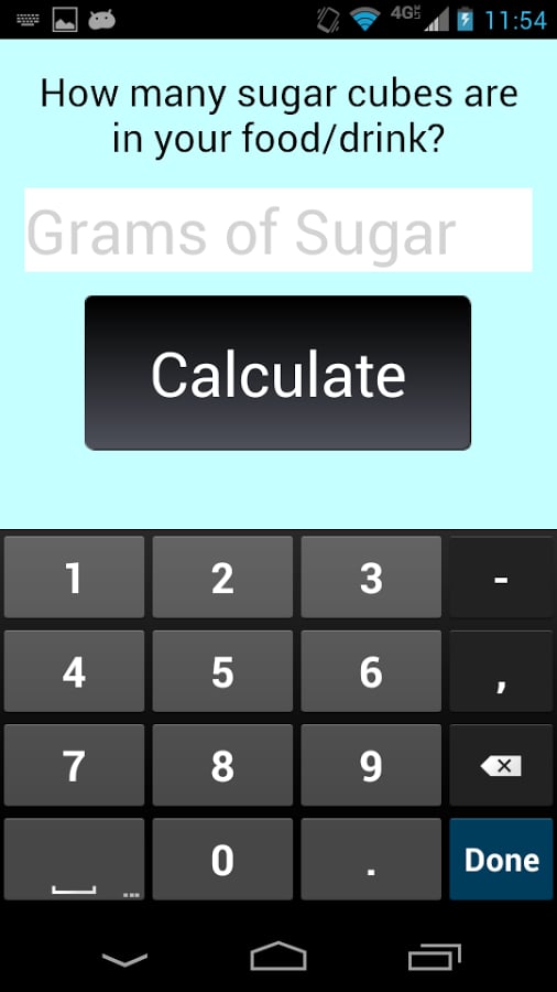 Sugar Cube Calculator截图2