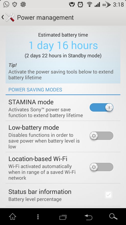 Xperia Stamina Mode LED截图2