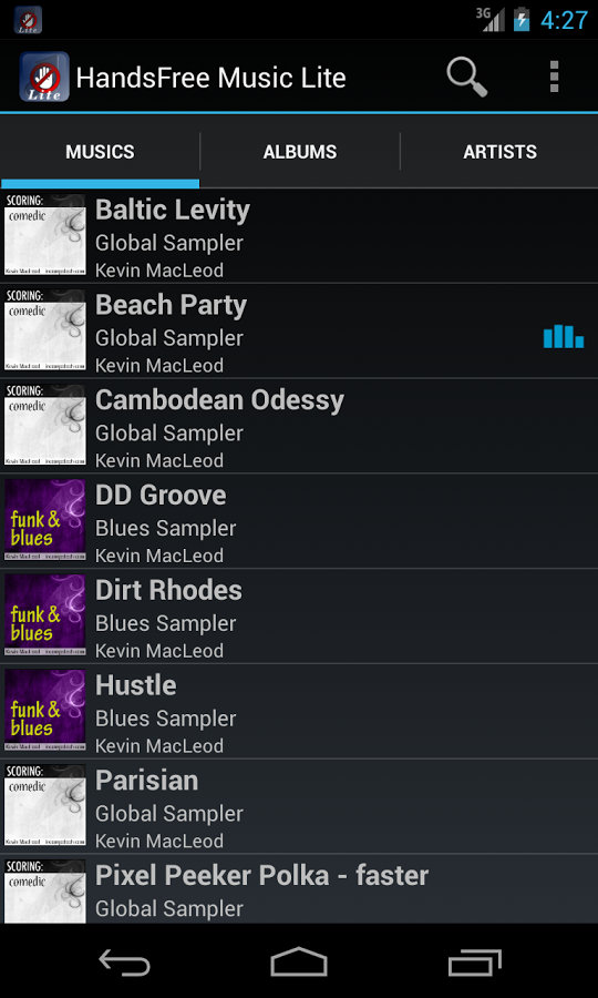 HandsFree Music Lite截图2