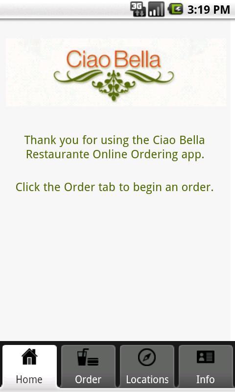 Ciao Bella Restaurante截图1