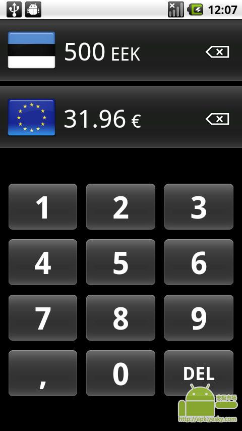 爱沙尼亚——欧元 货币兑换器截图4