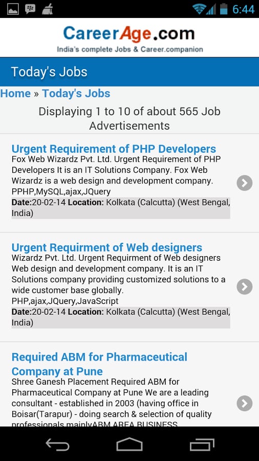 CareerAge.com Mobile截图4