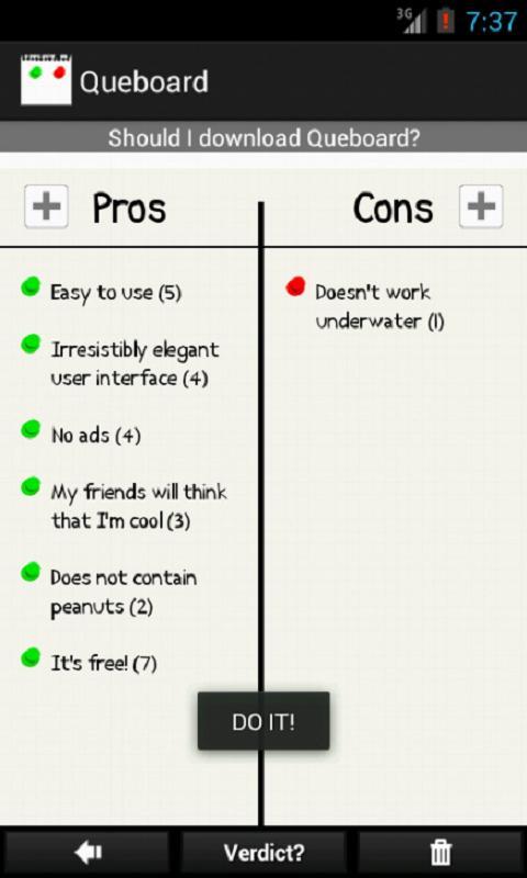 Queboard (Pros & Cons)截图4