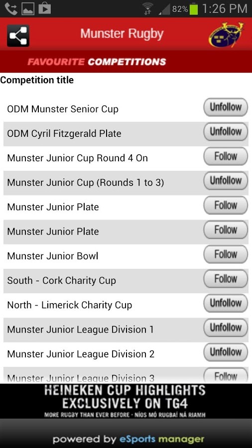 Munster Domestic Rugby截图6