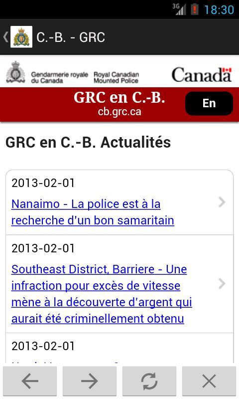 B.C. RCMP | GRC en C.-B.截图4