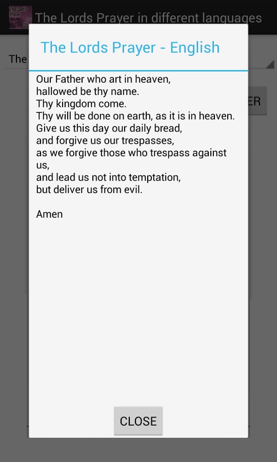 The Lord's Prayer - Lang...截图2