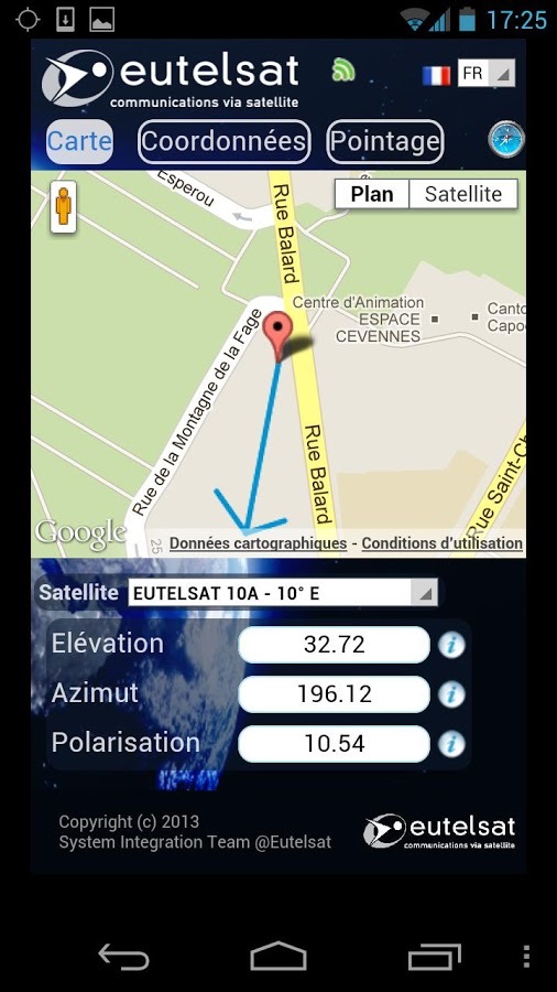 Eutelsat satellite finder截图1