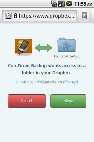 Con-Droid Backup Utility截图1