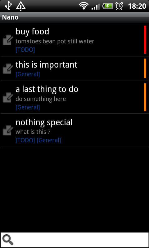 Nano note list and todo list截图2