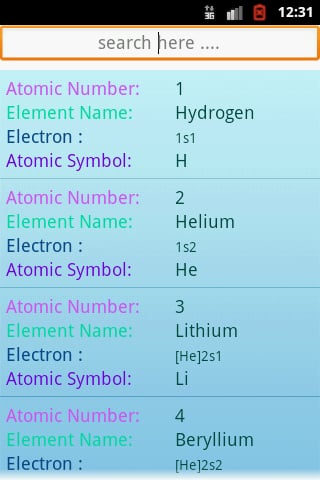 Element Dictionary截图1