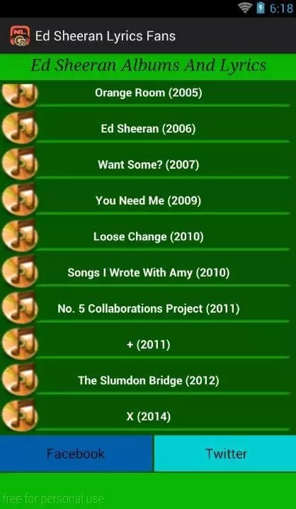 Ed sheeran Lyrics Fans截图1