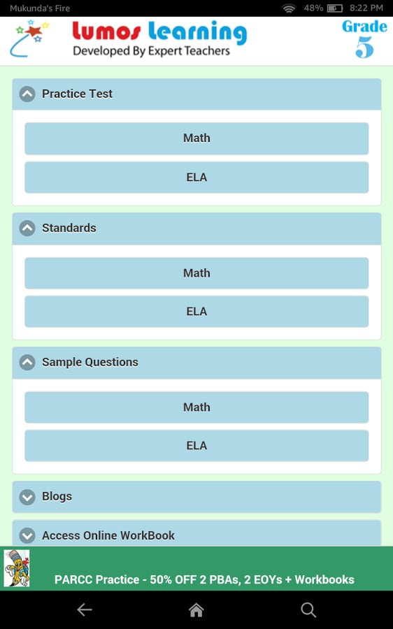 Common Core Grade 5 Prac...截图5