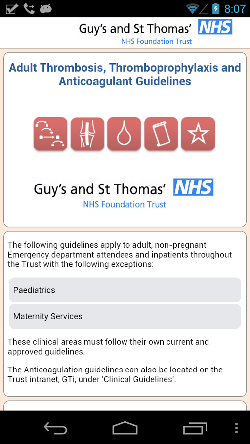 Thrombosis Guidelines截图2