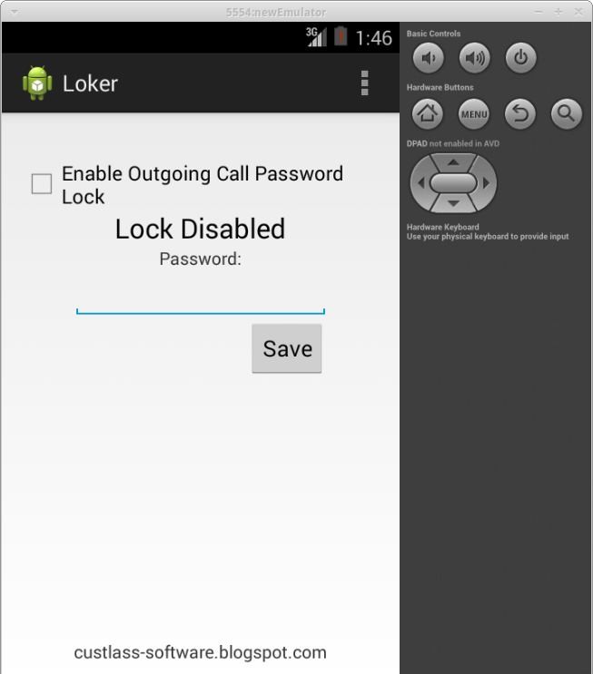 Outgoing Call Password Loker截图3