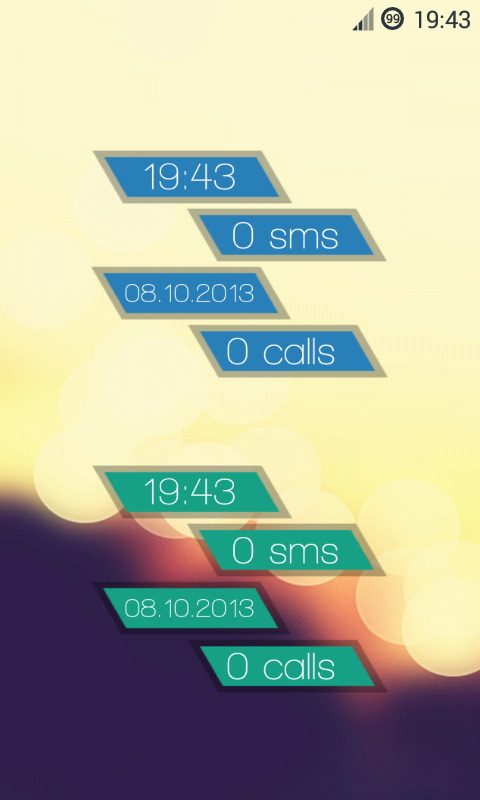 Bars Clock for Zooper截图4