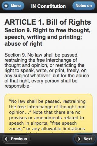 Indiana Constitution Annotated截图2