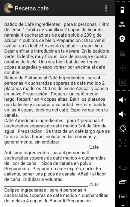 Recetas Cafe截图1