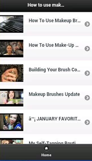 How to use makeup brushe...截图1